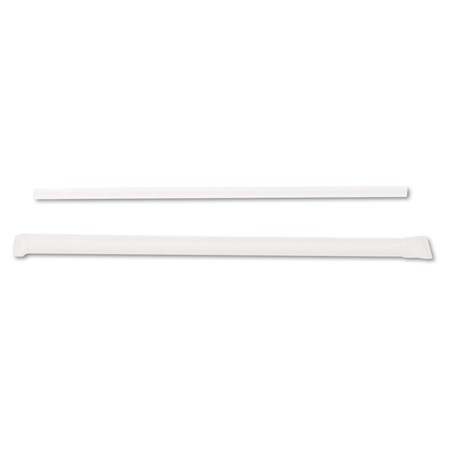 Dixie Jumbo Straws, 7 3/4in, Plastic, Translucent, PK2000 JW74